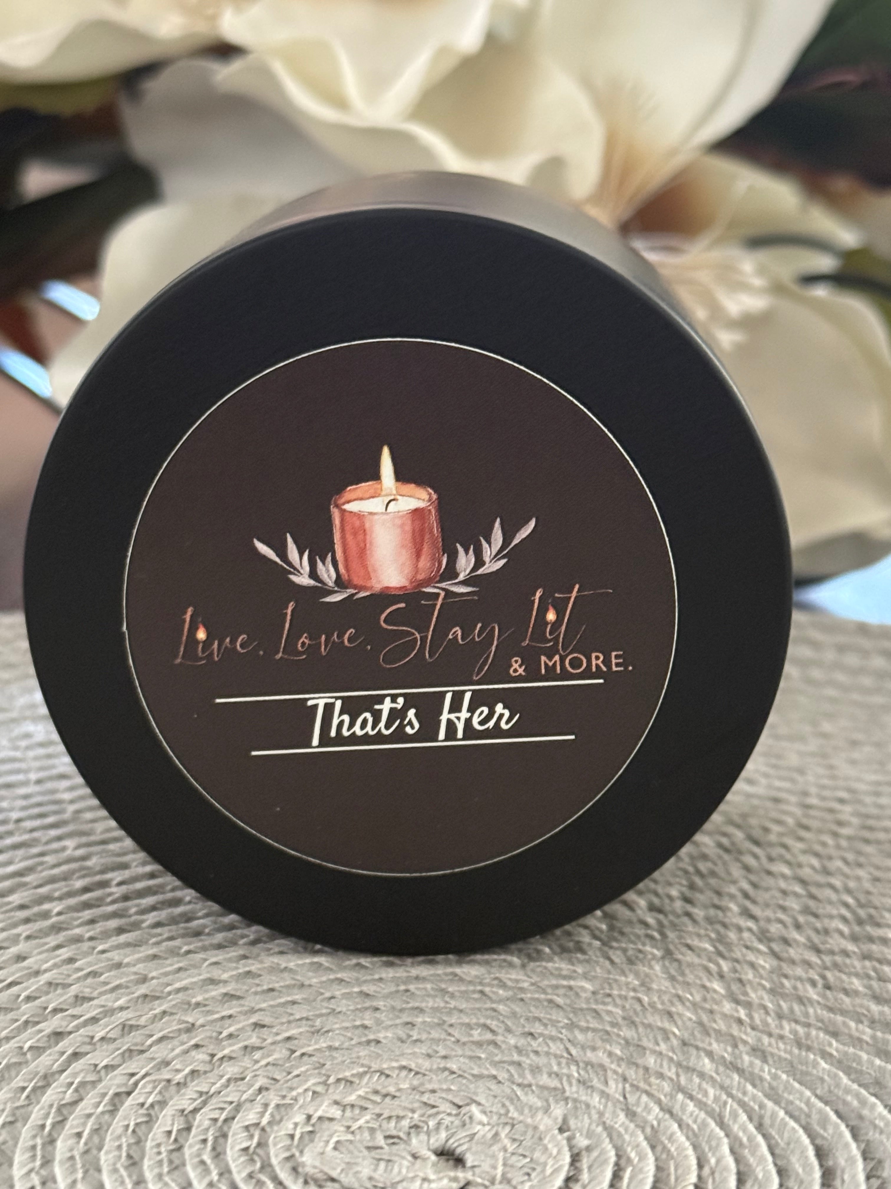 That’s Her – Luxury Soy Candle | Creamy Florals, Light Musk & Warm Amber | Sophisticated Feminine Fragrance Inspired by Michael Kors