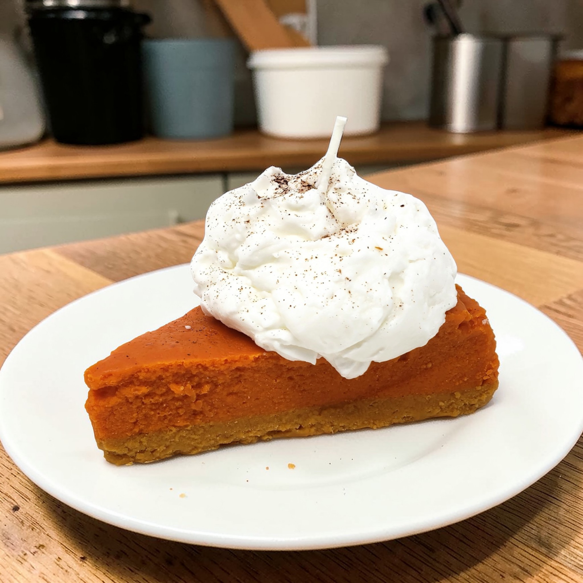 Pie Slice Candle - Pumpkin Pie
