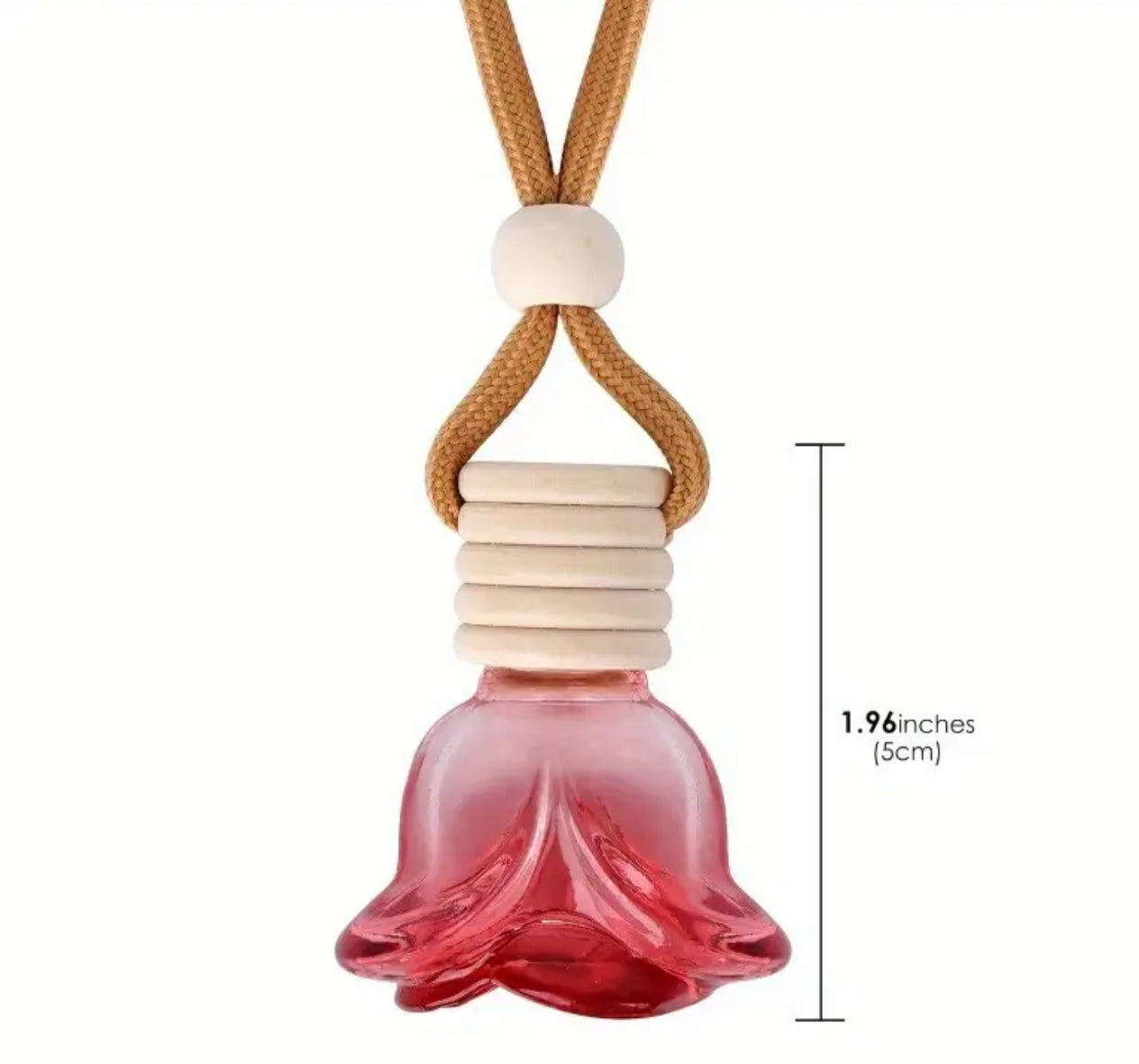 Hanging Car Diffuser – Grapefruit & Mangosteen, Pineapple Sage, Love Spell, Jamaica Me Crazy & Bohemian Rose | Long-Lasting Natural Oil Car Air Freshener with Wooden Cap