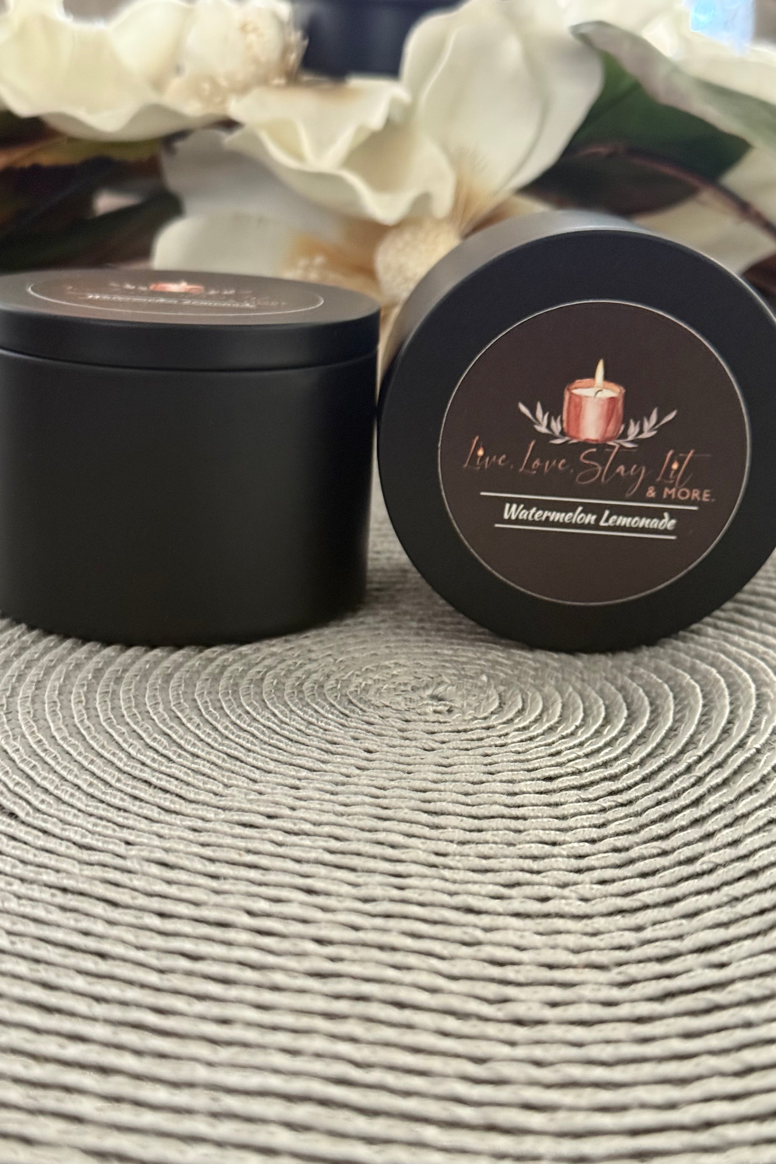 Watermelon Lemonade Soy Candle – Summer Fresh Watermelon & Lemon Zest Hand-Poured Candle