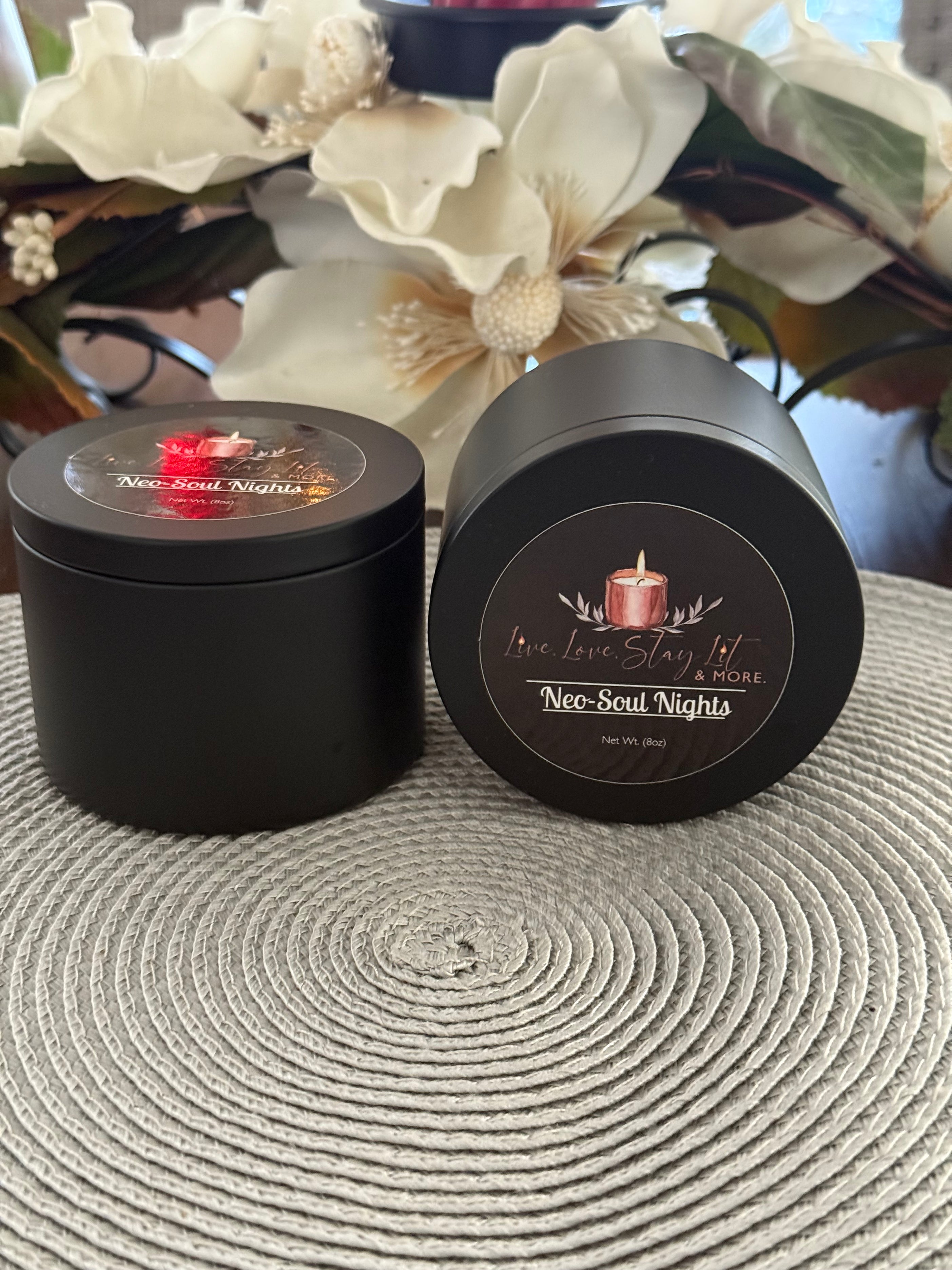 Neo-Soul Nights Candle – Warm Cocoa & Earthy Patchouli | Soulful, Moody Soy Candle for Relaxation, Music Vibes & Late-Night Energy