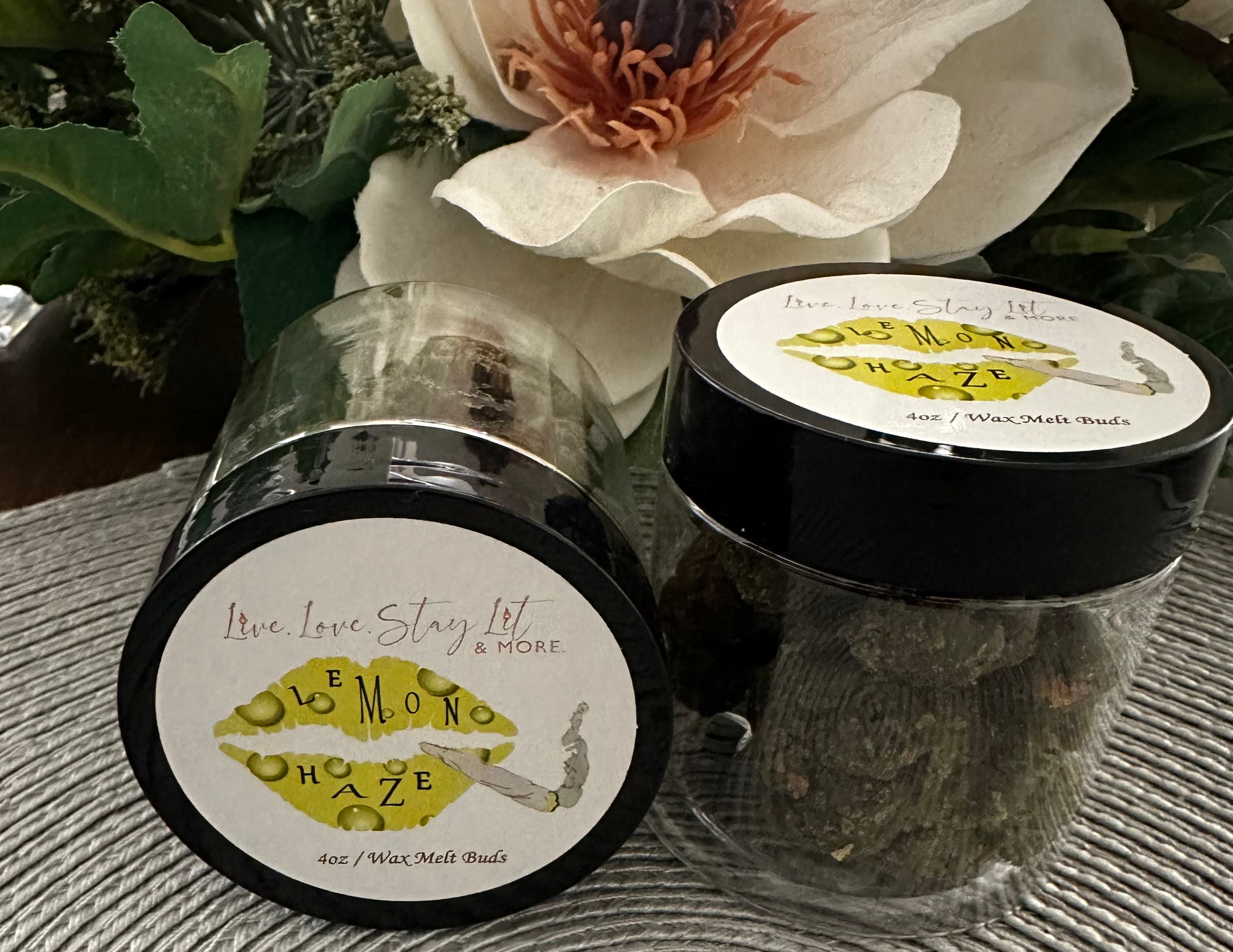 Lemon Haze Wax Melts – 420-Inspired Novelty Wax Melts (No THC or CBD) | Realistic Bud Design, Fresh Lemon Scent, Long-Lasting Handmade Wax Melts