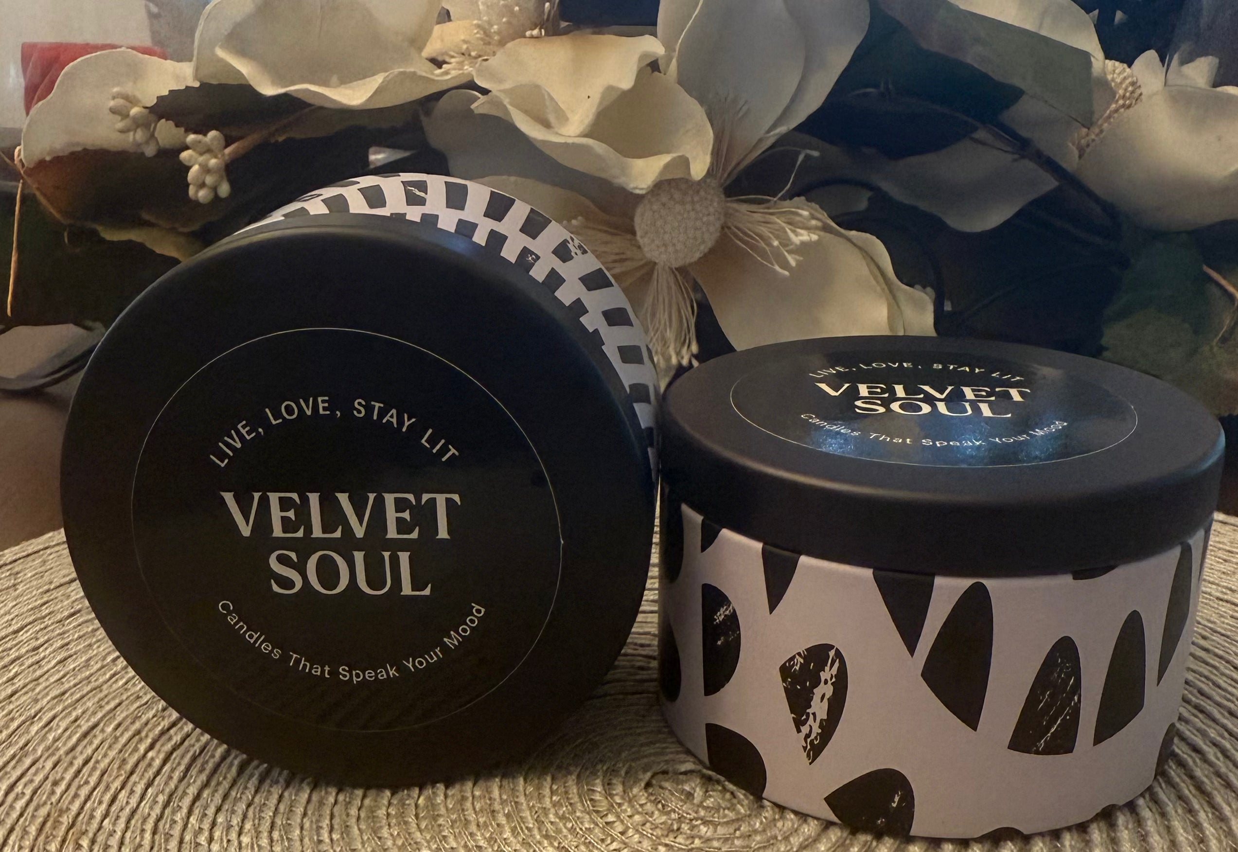 Velvet Soul Luxury Soy Candle — Indigo Fig & Velvet Kush with Bamboo & Bergamot | Clean, Aromatic Home Fragrance