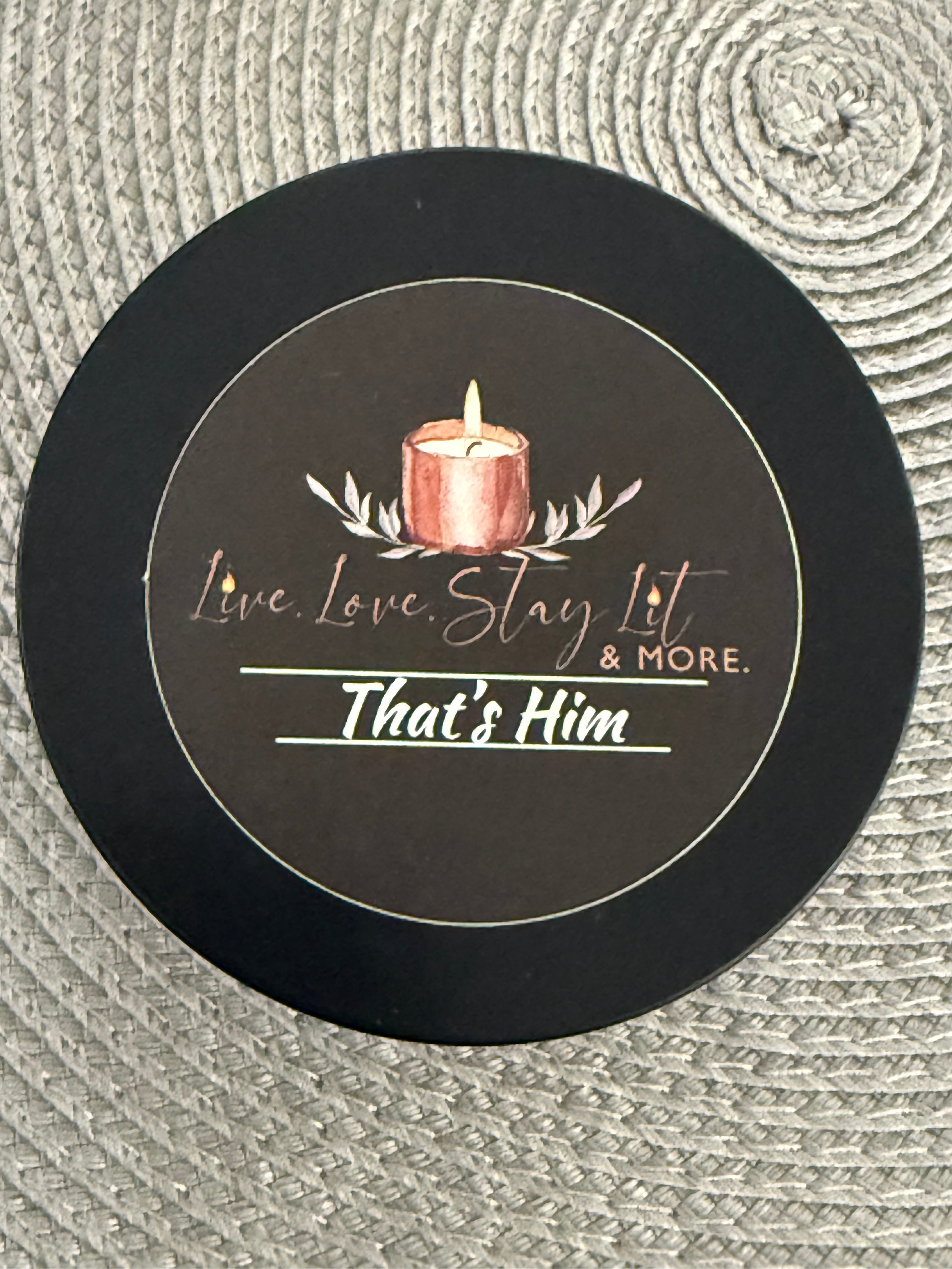 That’s Him Candle – Mahogany, Teakwood & Lavender Blend | 8oz Tin