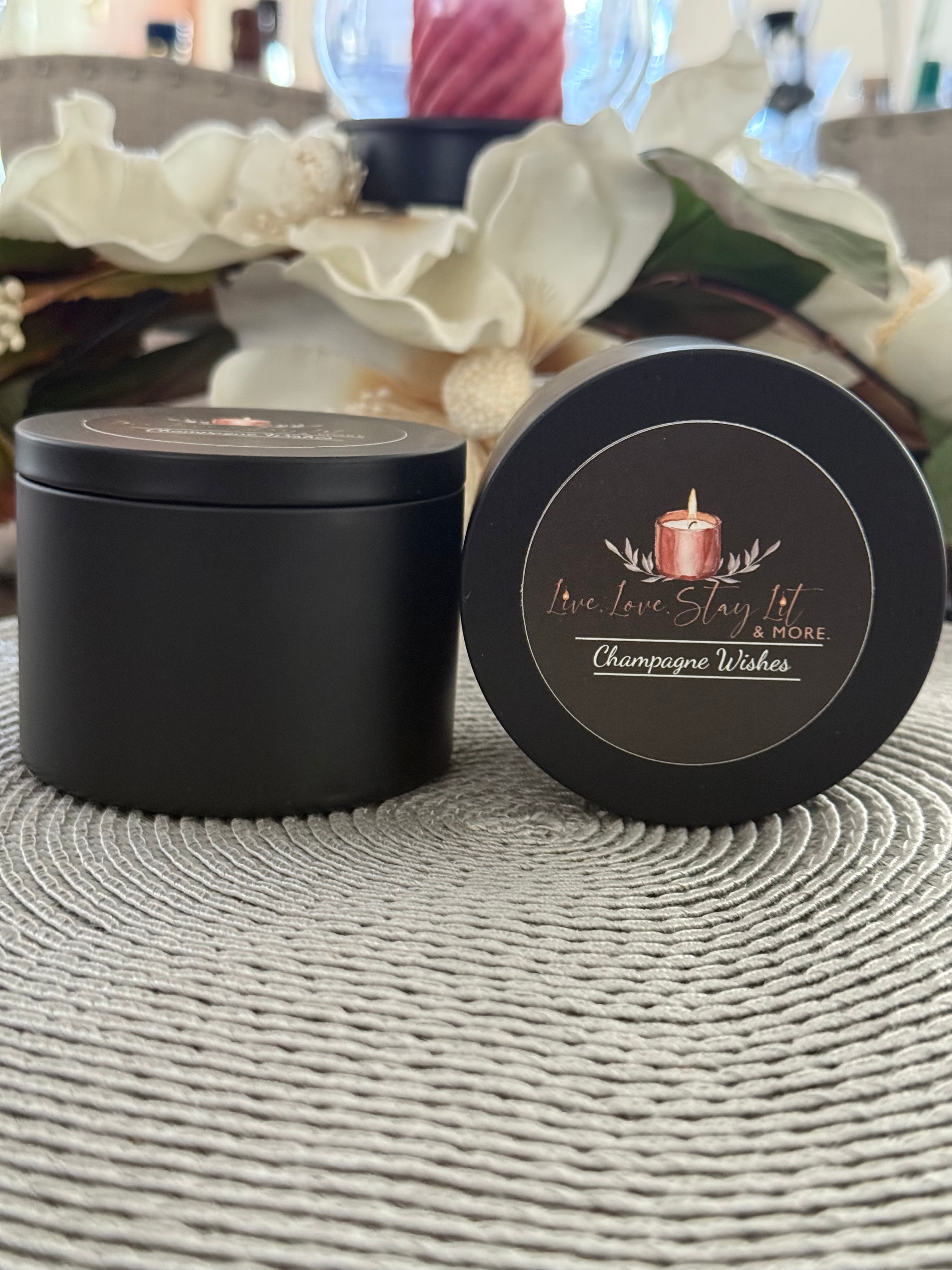 Champagne Wishes Candle – Fruity Bubbly Blend | 8oz Celebration Scent