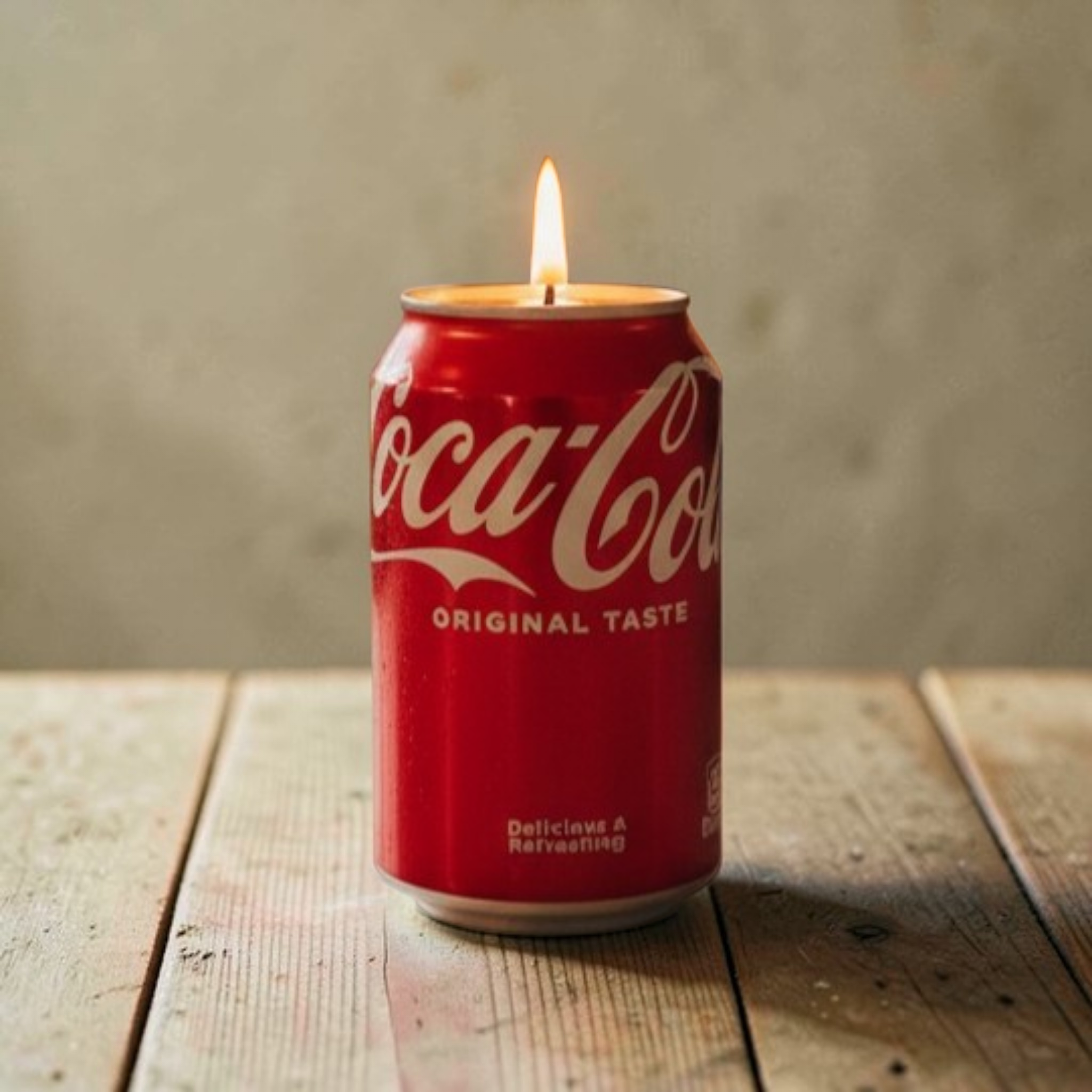 Classic Cola Can Candle – Fizzy Coke Scented Candle | Upcycled Soda Can Candle | 12oz
