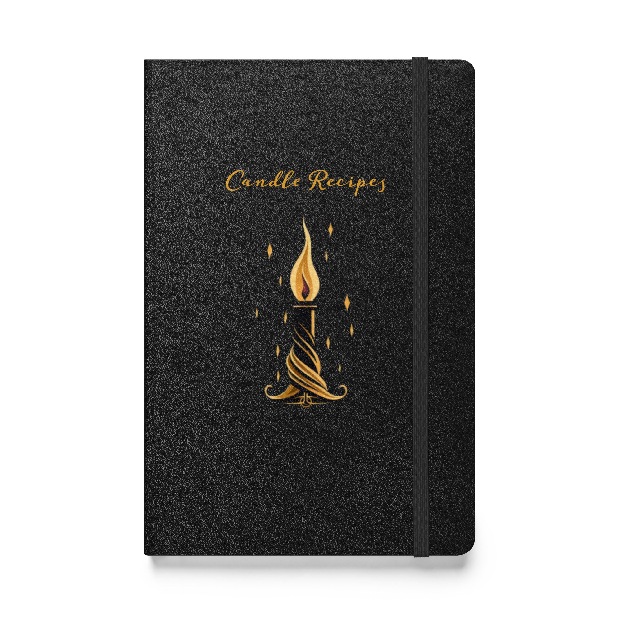Candle Maker’s Journal – 80-Page Lined Notebook with Elastic Closure, Ribbon Marker & Inner Pocket (5.5” x 8.5”)