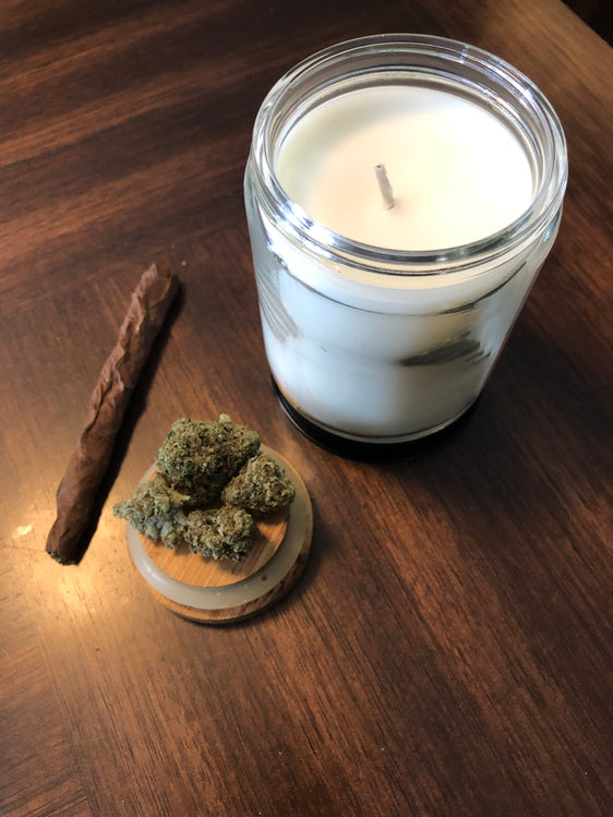 Old School Chocolate Ty-Bud Scented Candle (Contains No THC)