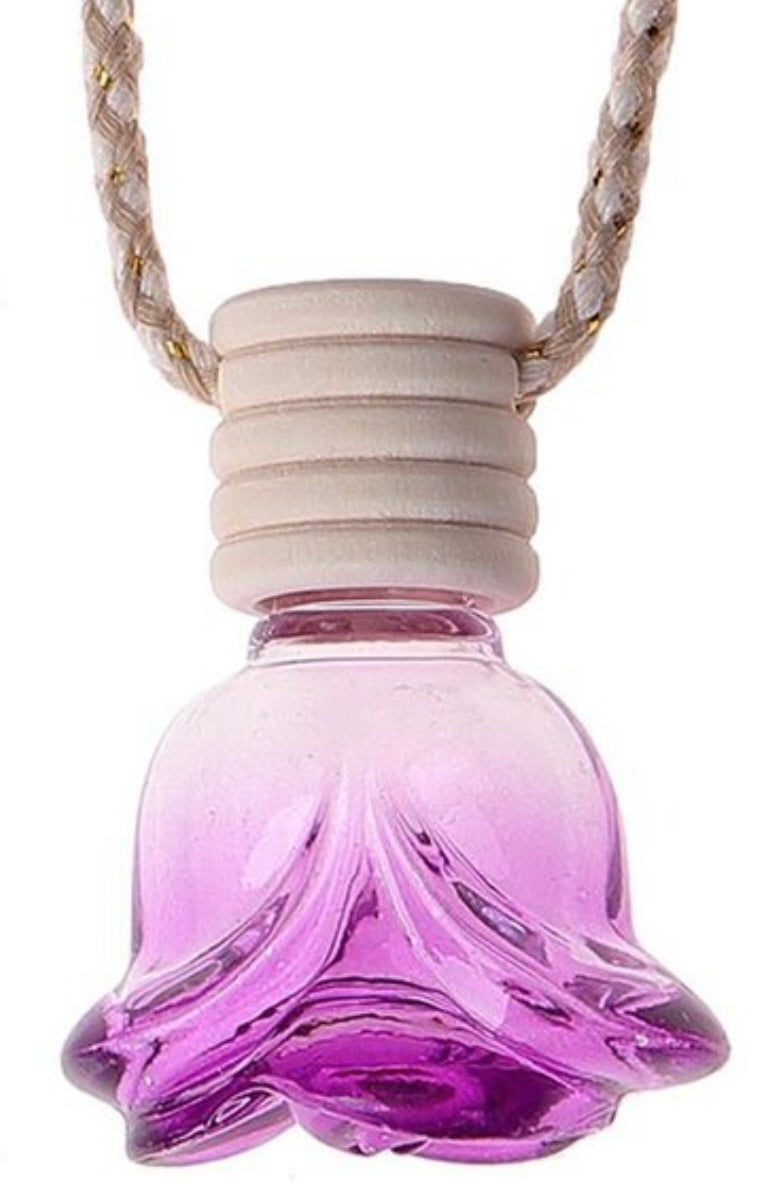 Hanging Car Diffuser – Grapefruit & Mangosteen, Pineapple Sage, Love Spell, Jamaica Me Crazy & Bohemian Rose | Long-Lasting Natural Oil Car Air Freshener with Wooden Cap