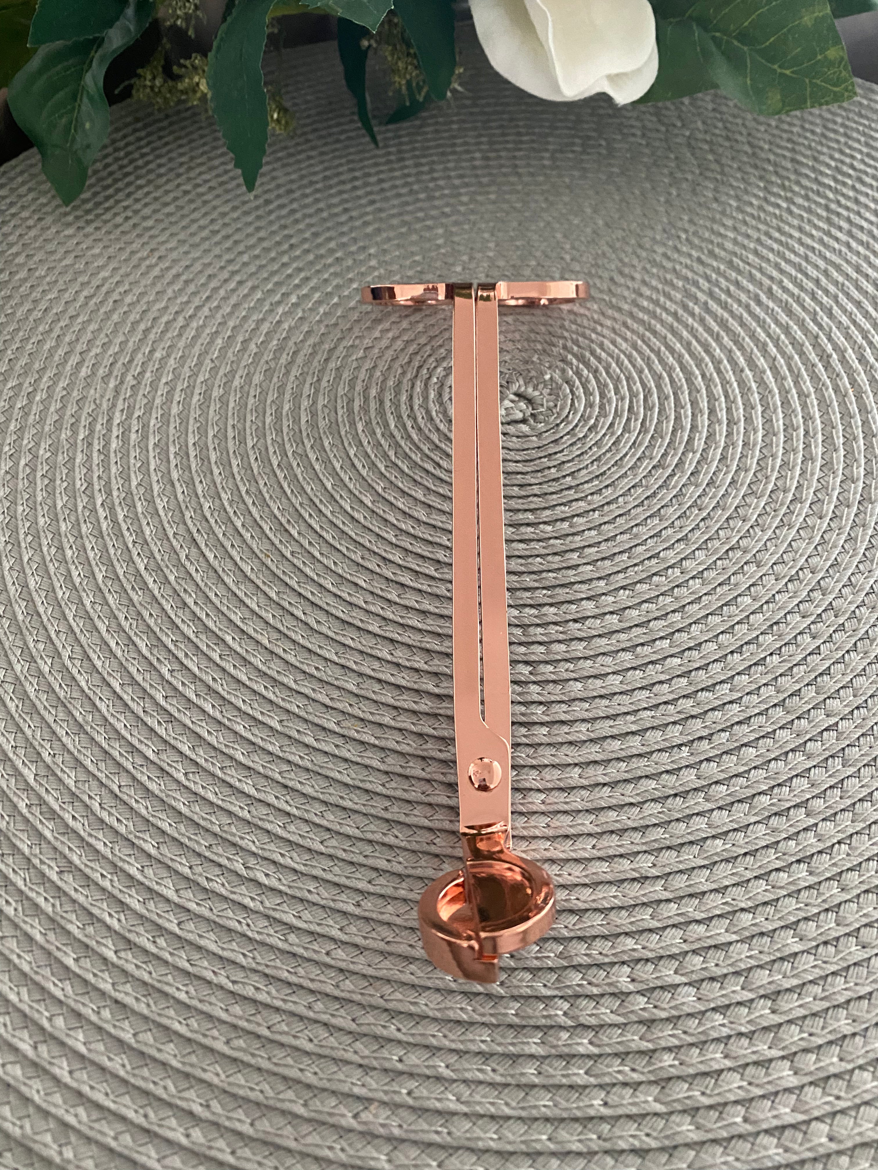 Rose Gold Candle Wick Trimmer – Essential Candle Care Tool for Longer Lasting, Even Burns