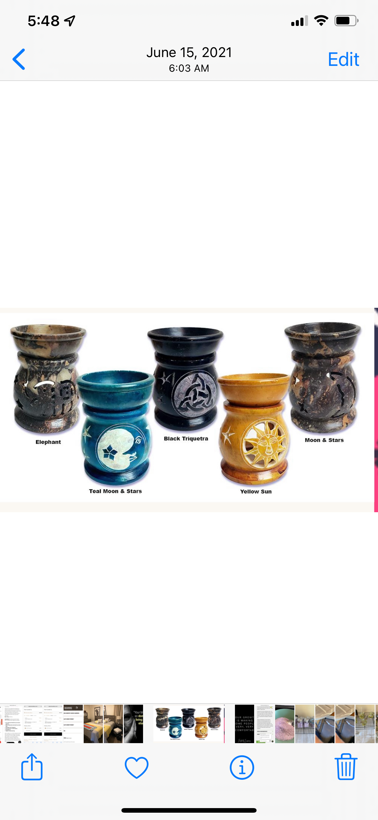 Soapstone Oil Burner – Handcrafted Essential Oil & Wax Melt Warmer | Natural Aromatherapy Diffuser, Heat-Safe, Elegant Home Fragrance Decor