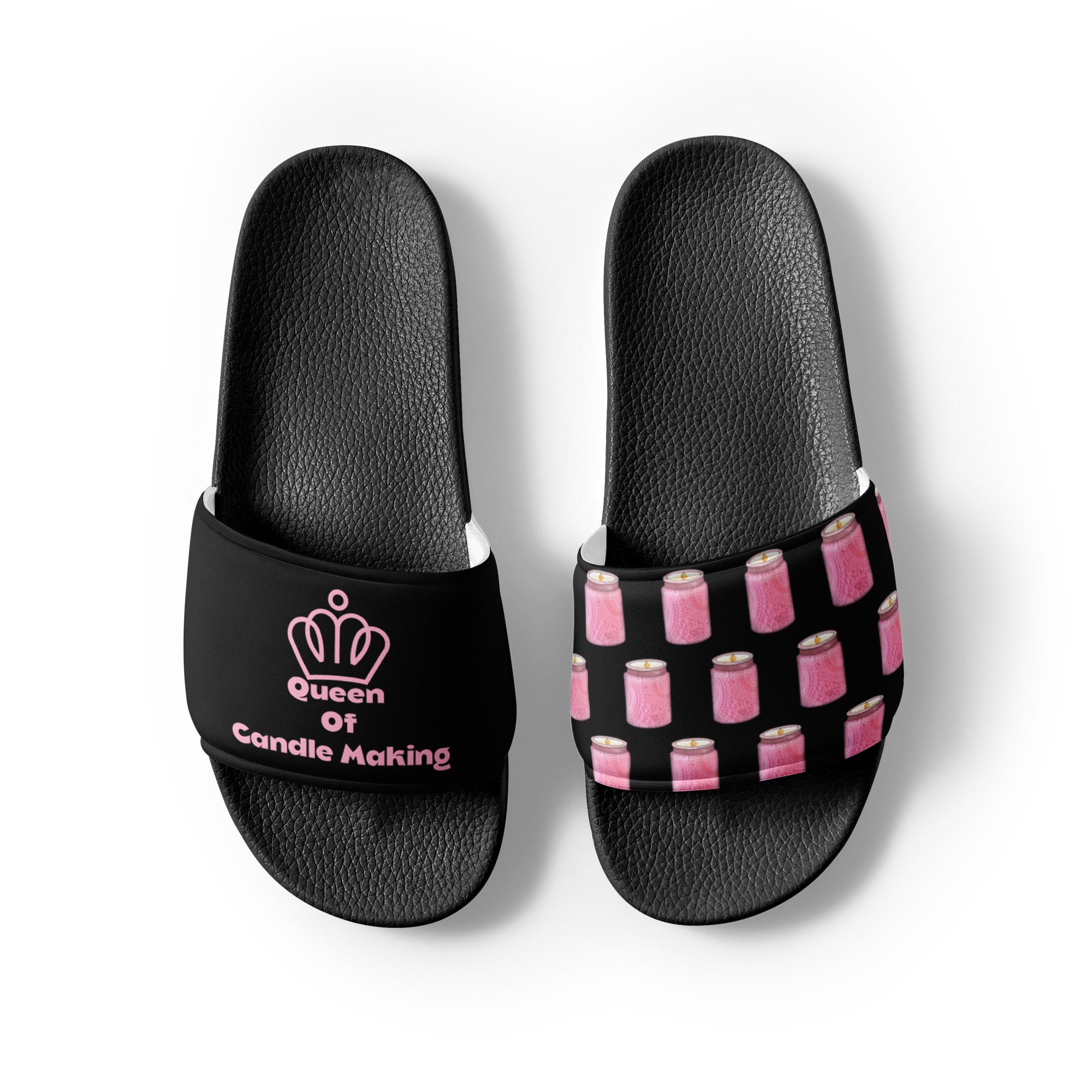 Queen of Candle Making Slides – Comfy Women’s Pool & Studio Slides for Makers, Crafters & Creators