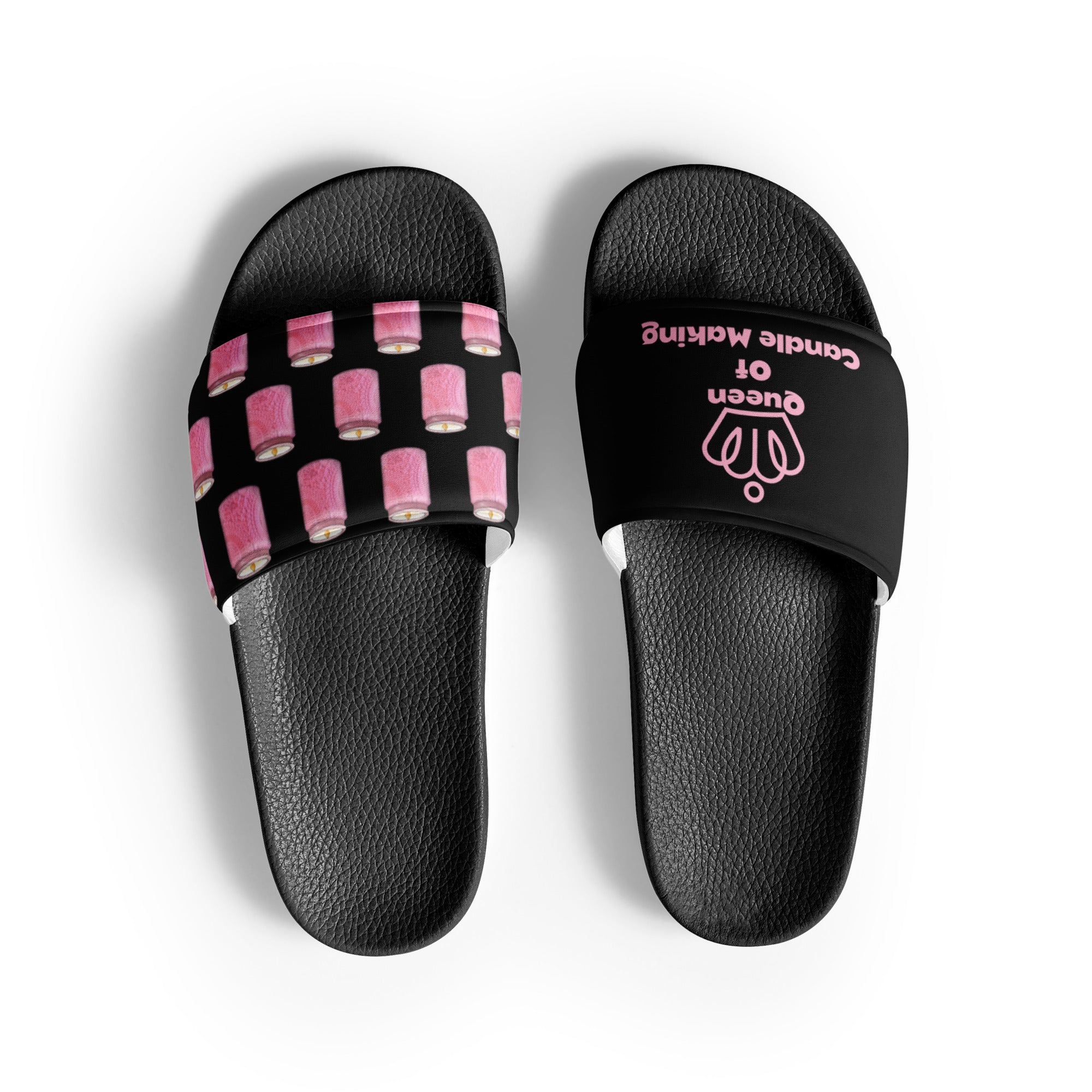 Queen of Candle Making Slides – Comfy Women’s Pool & Studio Slides for Makers, Crafters & Creators